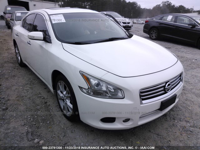 1N4AA5AP5CC832968 - 2012 NISSAN MAXIMA S/SV WHITE photo 1