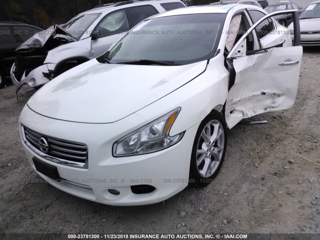 1N4AA5AP5CC832968 - 2012 NISSAN MAXIMA S/SV WHITE photo 2