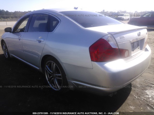 JNKBY01E67M402490 - 2007 INFINITI M45 SPORT SILVER photo 3