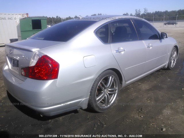 JNKBY01E67M402490 - 2007 INFINITI M45 SPORT SILVER photo 4