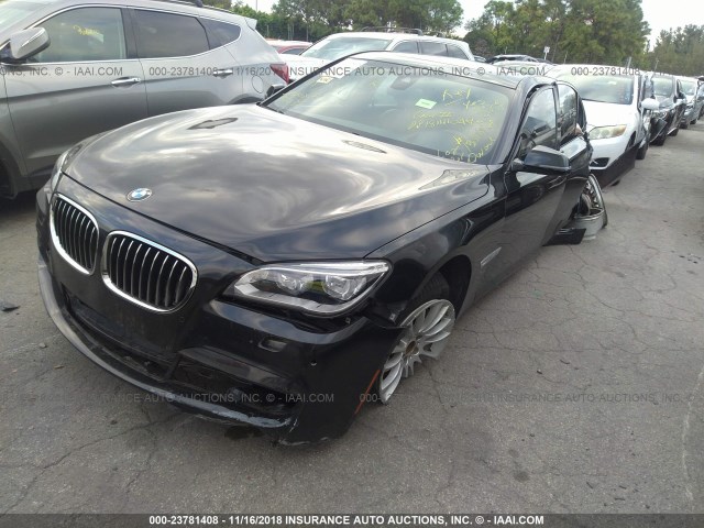WBAYE8C52ED780347 - 2014 BMW 750 LI BLACK photo 2