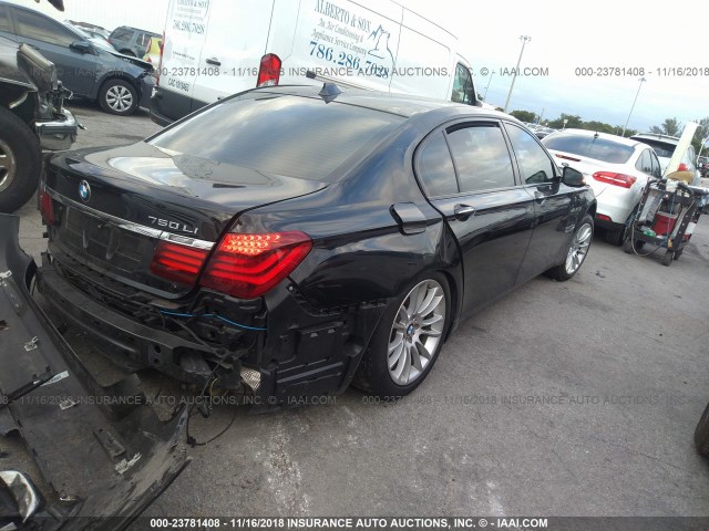 WBAYE8C52ED780347 - 2014 BMW 750 LI BLACK photo 4