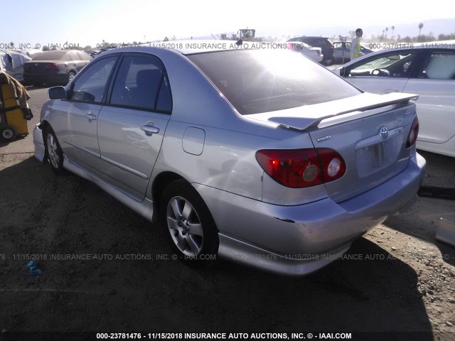 1NXBR32E05Z497782 - 2005 TOYOTA COROLLA CE/LE/S SILVER photo 3