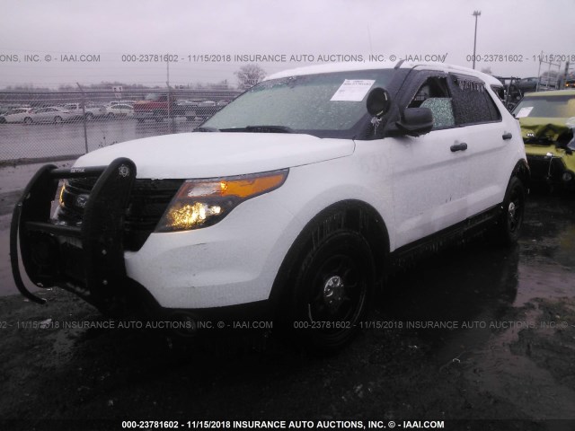 1FM5K8AR4FGA88462 - 2015 FORD EXPLORER POLICE INTERCEPTOR WHITE photo 2