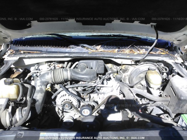 1GCEC14X55Z134001 - 2005 CHEVROLET SILVERADO C1500 WHITE photo 10