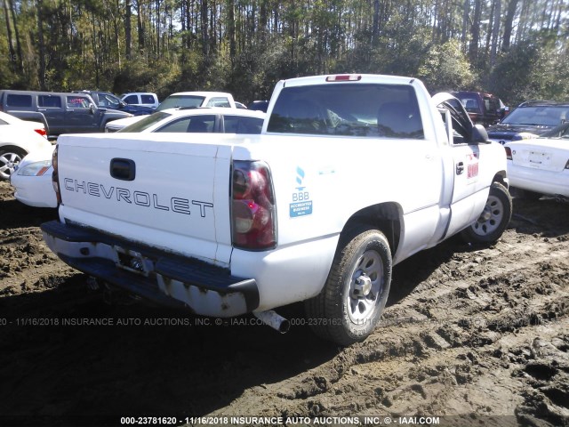 1GCEC14X55Z134001 - 2005 CHEVROLET SILVERADO C1500 WHITE photo 4