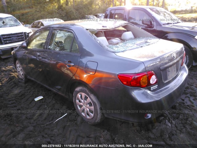 1NXBU4EE7AZ383949 - 2010 TOYOTA COROLLA S/LE/XLE GRAY photo 3