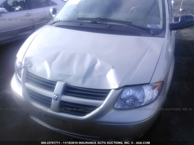 2D4GP44L37R360128 - 2007 DODGE GRAND CARAVAN SXT GOLD photo 6