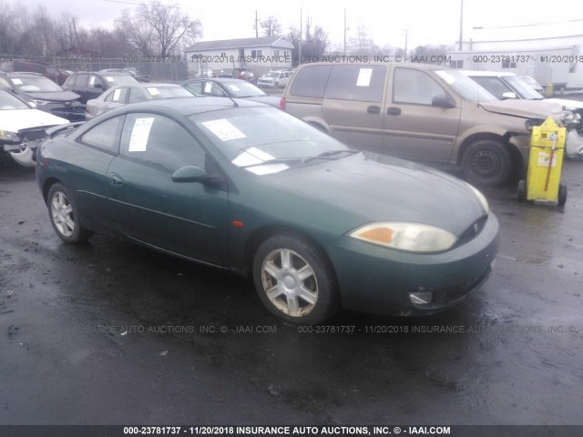 1ZWFT61L115604344 - 2001 MERCURY COUGAR V6 GREEN photo 1