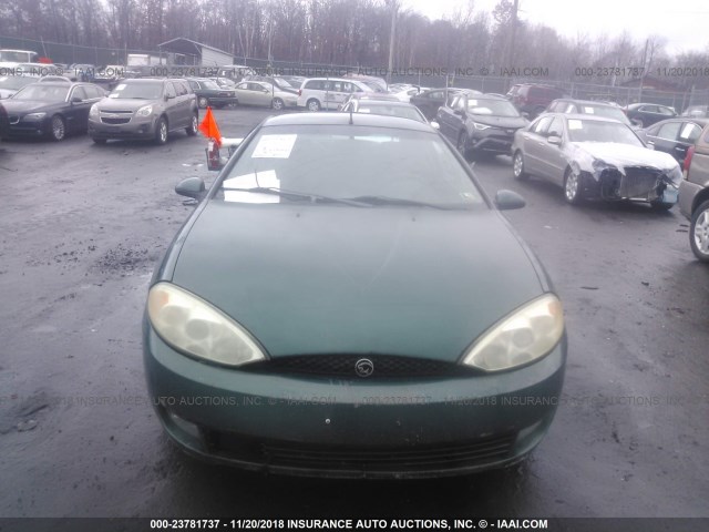 1ZWFT61L115604344 - 2001 MERCURY COUGAR V6 GREEN photo 6