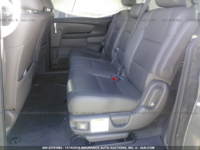 5FNRL5H61FB060657 - 2015 HONDA ODYSSEY EXL GRAY photo 8