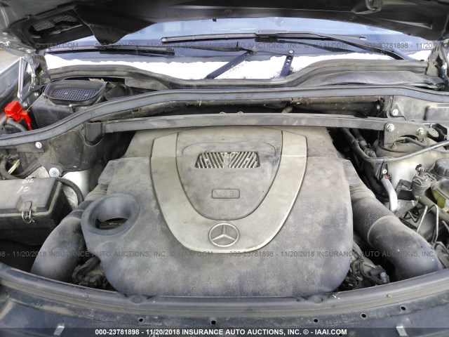 4JGBF7BE0AA550069 - 2010 MERCEDES-BENZ GL 450 4MATIC SILVER photo 10