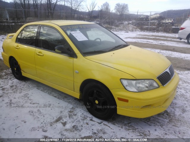 JA3AJ86EX2U066293 - 2002 MITSUBISHI LANCER OZ RALLY YELLOW photo 1