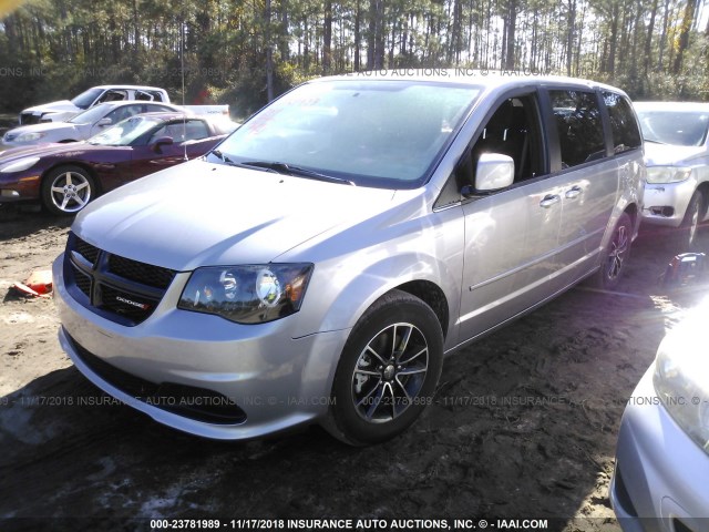 2C4RDGBG0GR267380 - 2016 DODGE GRAND CARAVAN SE SILVER photo 2