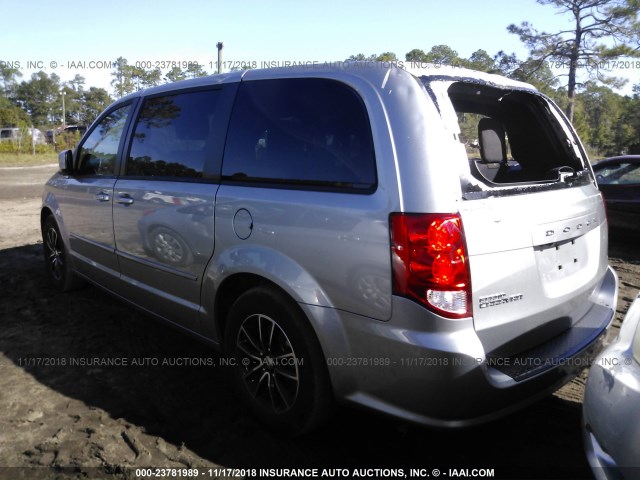 2C4RDGBG0GR267380 - 2016 DODGE GRAND CARAVAN SE SILVER photo 3