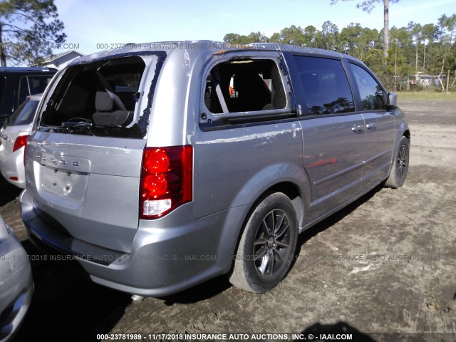 2C4RDGBG0GR267380 - 2016 DODGE GRAND CARAVAN SE SILVER photo 4