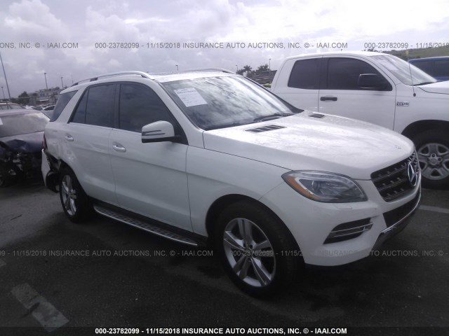 4JGDA5HBXDA158813 - 2013 MERCEDES-BENZ ML 350 4MATIC WHITE photo 1
