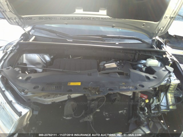 5TDKKRFHXFS066503 - 2015 TOYOTA HIGHLANDER XLE ვერცხლისფერი ფოტო 10