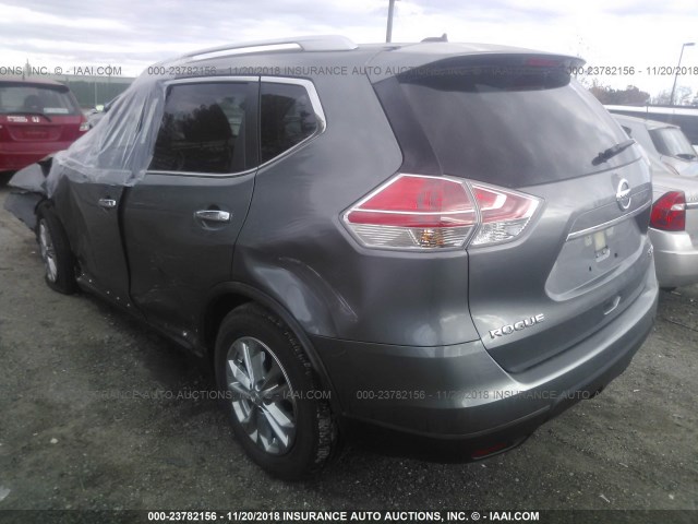 JN8AT2MV9GW146177 - 2016 NISSAN ROGUE S/SL/SV GRAY photo 3