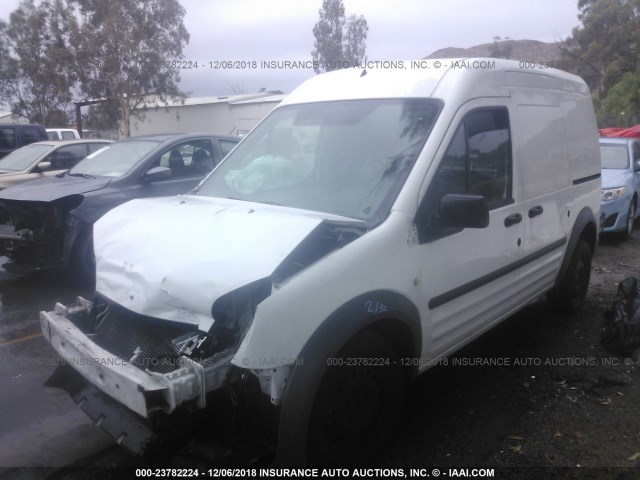NM0LS7AN6DT152098 - 2013 FORD TRANSIT CONNECT XL WHITE photo 2