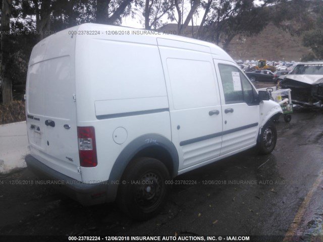 NM0LS7AN6DT152098 - 2013 FORD TRANSIT CONNECT XL WHITE photo 4