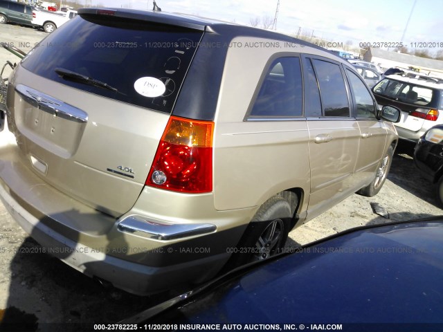 2A8GF68X77R299741 - 2007 CHRYSLER PACIFICA TOURING GOLD photo 4