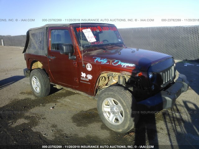 1C4AJWAG5EL222362 - 2014 JEEP WRANGLER SPORT ORANGE photo 1