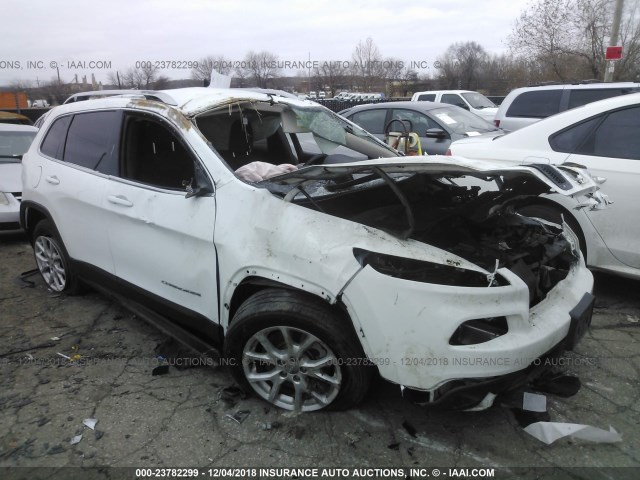 1C4PJLCB0HW535820 - 2017 JEEP CHEROKEE LATITUDE WHITE photo 1