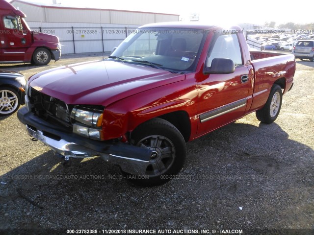 1GCEC14X04Z299145 - 2004 CHEVROLET SILVERADO C1500 RED photo 2