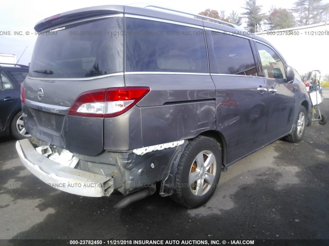 JN8AE2KP2E9105318 - 2014 NISSAN QUEST S/SV/SL/LE GRAY photo 4