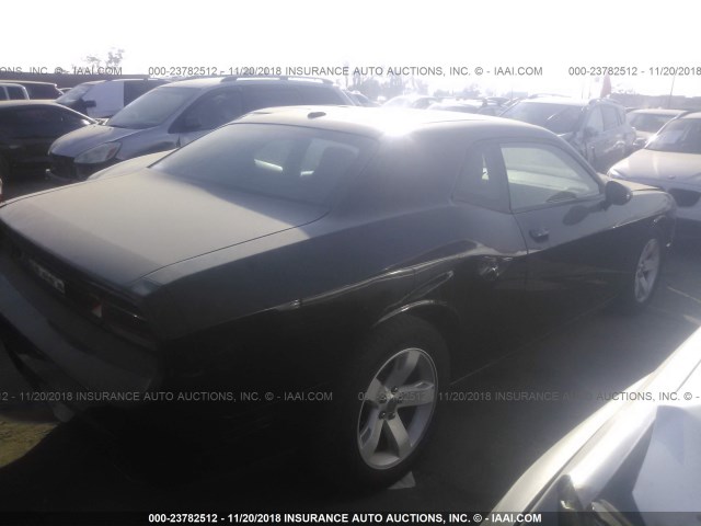 2C3CDYAG4EH299737 - 2014 DODGE CHALLENGER SXT BLACK photo 4