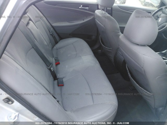 5NPEC4ACXBH199707 - 2011 HYUNDAI SONATA SE/LIMITED SILVER photo 8