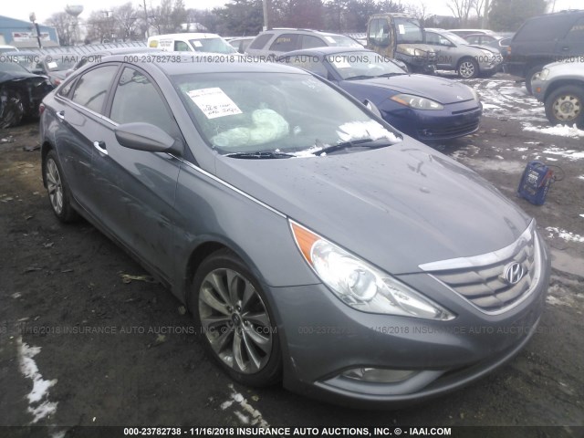 5NPEC4AC1BH242430 - 2011 HYUNDAI SONATA SE/LIMITED GRAY photo 1