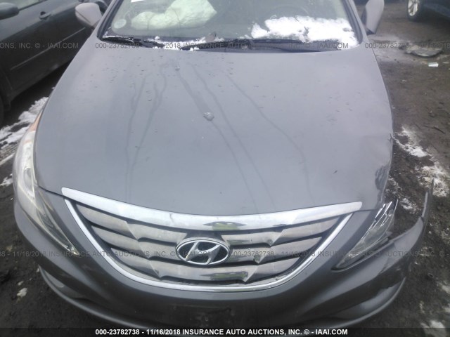 5NPEC4AC1BH242430 - 2011 HYUNDAI SONATA SE/LIMITED GRAY photo 10