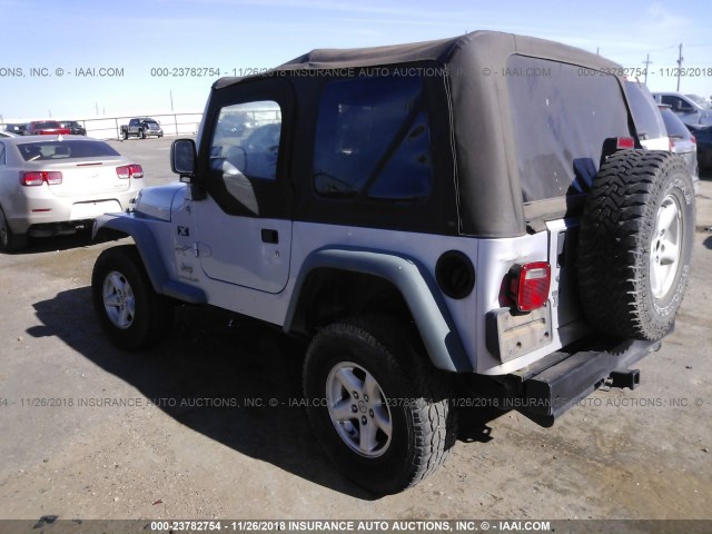 1J4FA39S66P775300 - 2006 JEEP WRANGLER X SILVER photo 3