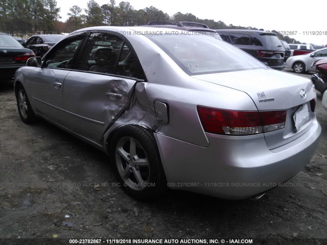 5NPEU46F66H065234 - 2006 HYUNDAI SONATA GLS/LX SILVER photo 6