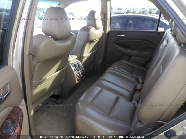 2HNYD18672H511123 - 2002 ACURA MDX TOURING GOLD photo 8
