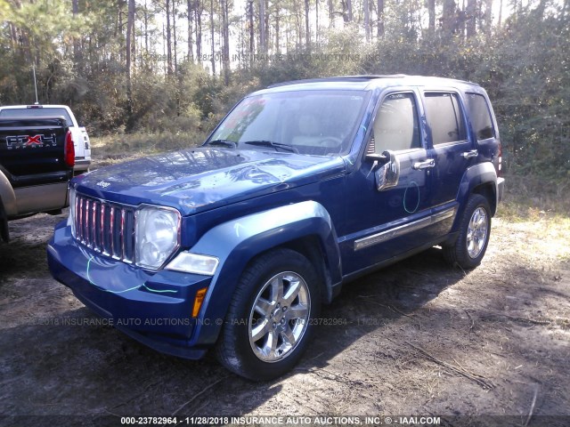 1J4PP5GK0AW140749 - 2010 JEEP LIBERTY LIMITED BLUE photo 2