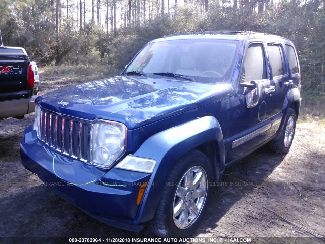1J4PP5GK0AW140749 - 2010 JEEP LIBERTY LIMITED BLUE photo 6