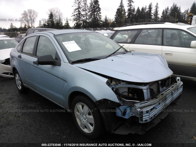 1FAHP34N08W156124 - 2008 FORD FOCUS S/SE Light Blue photo 1