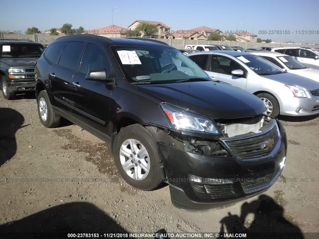 1GNKRFED0HJ136591 - 2017 CHEVROLET TRAVERSE LS GRAY photo 1