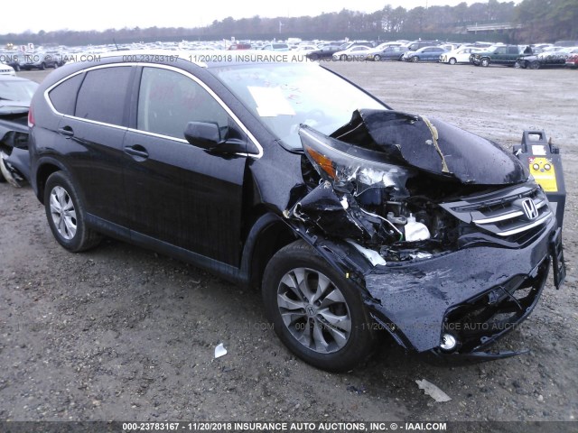 2HKRM4H74DH685956 - 2013 HONDA CR-V EXL BLACK photo 1