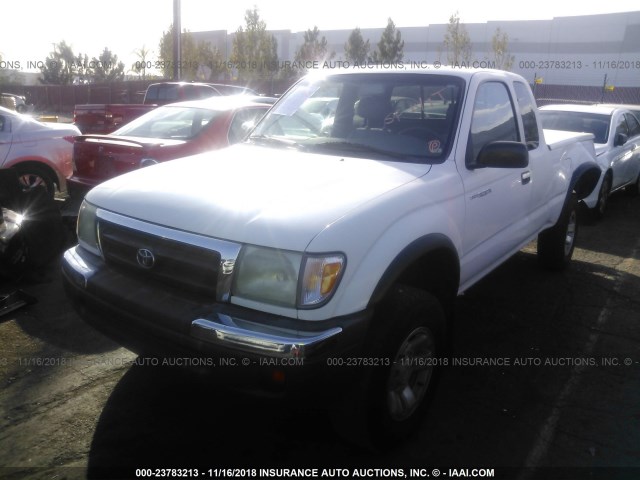 4TASN92N4XZ557454 - 1999 TOYOTA TACOMA XTRACAB PRERUNNER WHITE photo 2