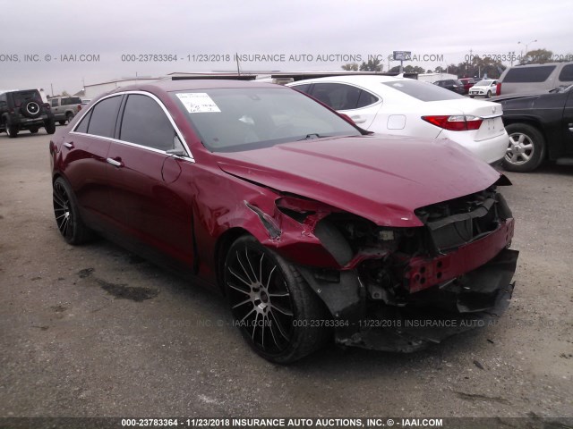 1G6AA5RA4D0154004 - 2013 CADILLAC ATS RED photo 1