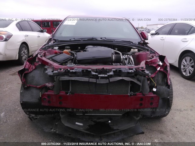 1G6AA5RA4D0154004 - 2013 CADILLAC ATS RED photo 6