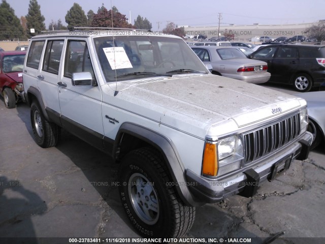 1J4FJ58L0LL202207 - 1990 JEEP CHEROKEE LAREDO WHITE photo 1