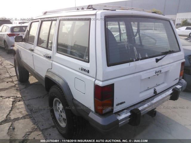 1J4FJ58L0LL202207 - 1990 JEEP CHEROKEE LAREDO WHITE photo 3