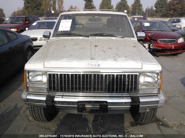 1J4FJ58L0LL202207 - 1990 JEEP CHEROKEE LAREDO WHITE photo 6