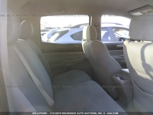 5TEJU62N16Z196673 - 2006 TOYOTA TACOMA DOUBLE CAB PRERUNNER SILVER photo 8