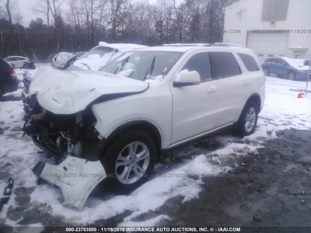 1C4RDJDG7CC329810 - 2012 DODGE DURANGO CREW WHITE photo 2